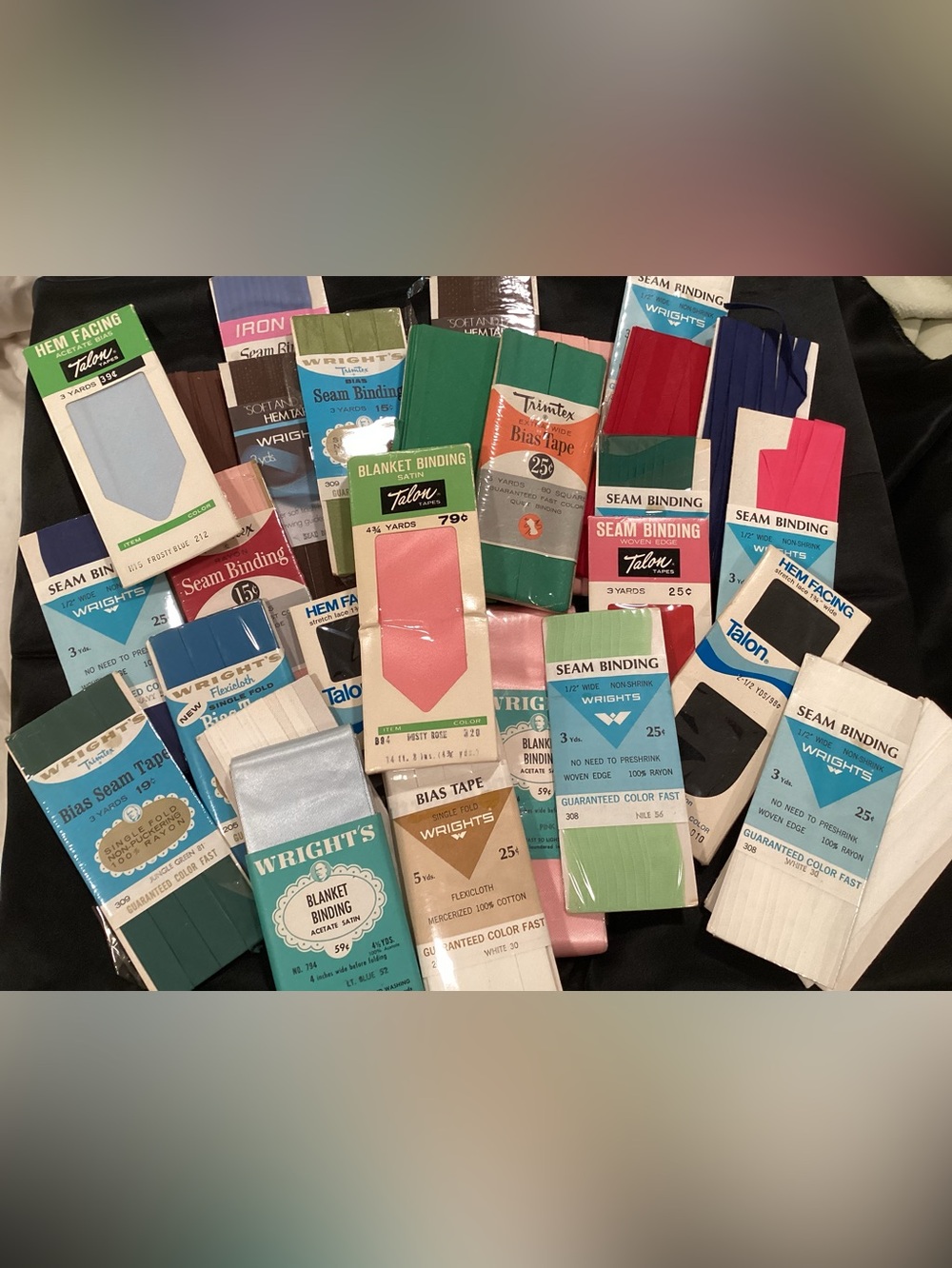 Assorted Seam Binding and Bias Tape Pack VTG OLD STOCK